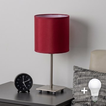 Brilagi - Candeeiro de mesa LED NUBILA 1xE27/60W/230V vermelho pompeiano