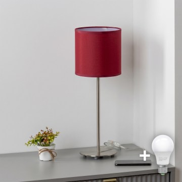 Brilagi - Candeeiro de mesa LED NUBILA 1xE27/60W/230V vermelho pompeiano