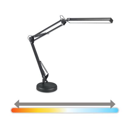 Brilagi - Candeeiro de Mesa LED Regulável 2 em 1 USB VARIO LED/14W/5V 3000-6000K preto