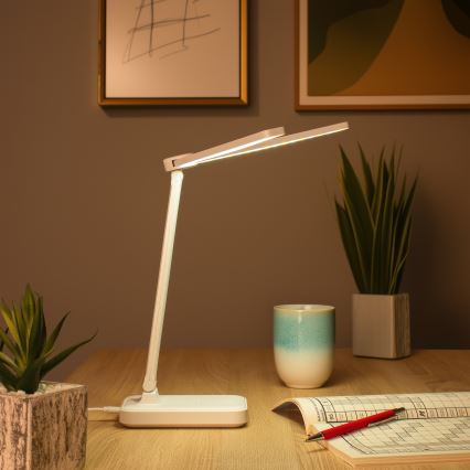 Brilagi - Candeeiro de Mesa LED Regulável MODO DUO LED/8W/5V 3000/4000/6500K branco