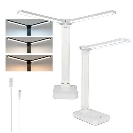 Brilagi - Candeeiro de Mesa LED Regulável MODO DUO LED/8W/5V 3000/4000/6500K branco
