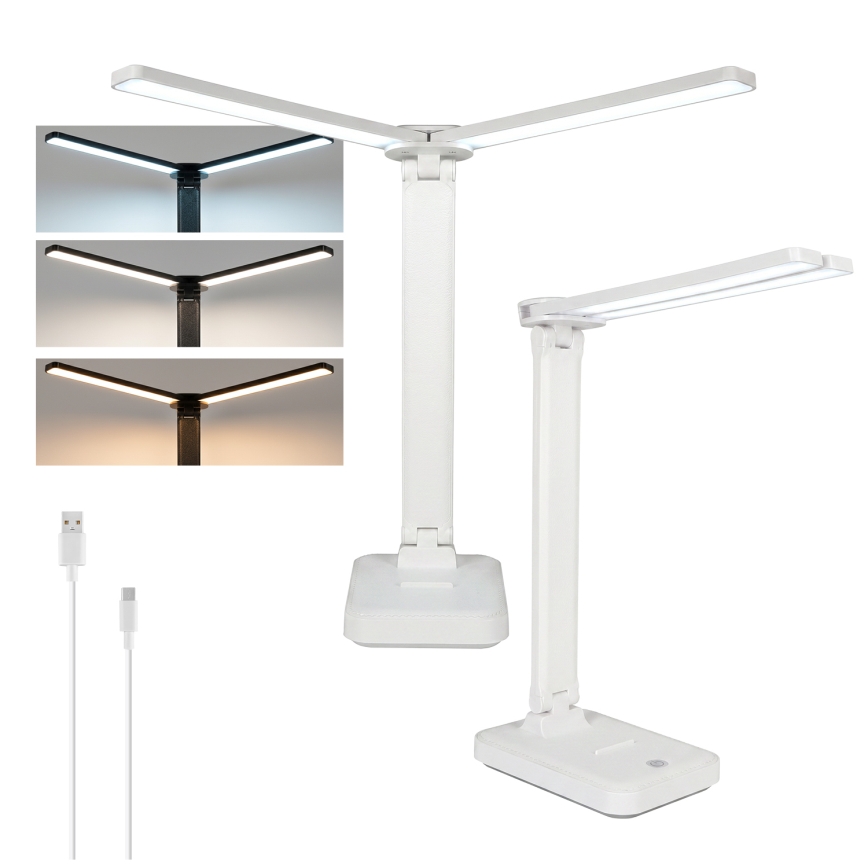 Brilagi - Candeeiro de Mesa LED Regulável MODO DUO LED/8W/5V 3000/4000/6500K branco