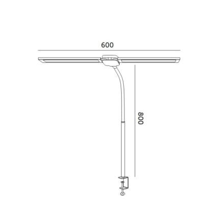Brilagi - Candeeiro de mesa LED regulável USB VARIO LED/14W/5V 3000-6000K preto
