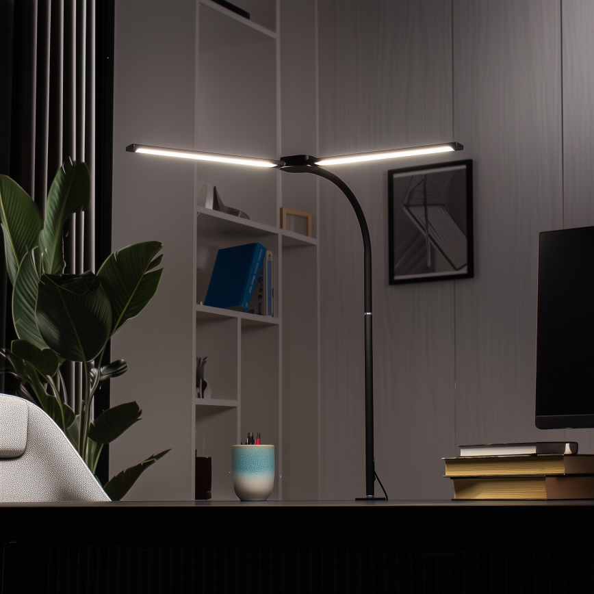 Brilagi - Candeeiro de mesa LED regulável USB VARIO LED/14W/5V 3000-6000K preto