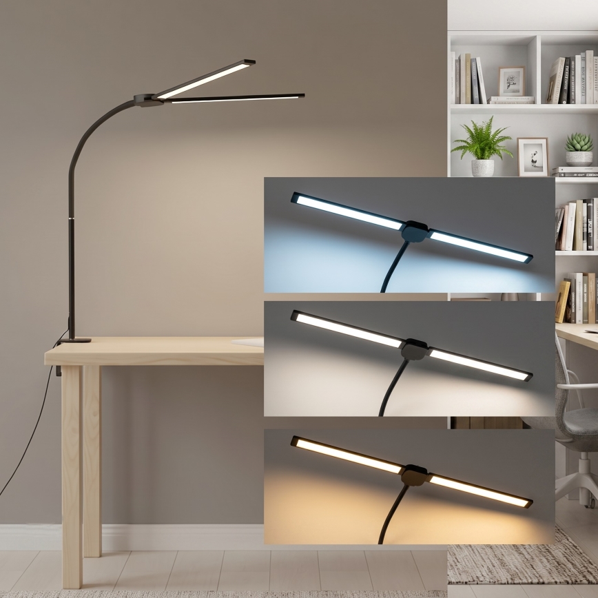 Brilagi - Candeeiro de mesa LED regulável USB VARIO LED/14W/5V 3000-6000K preto