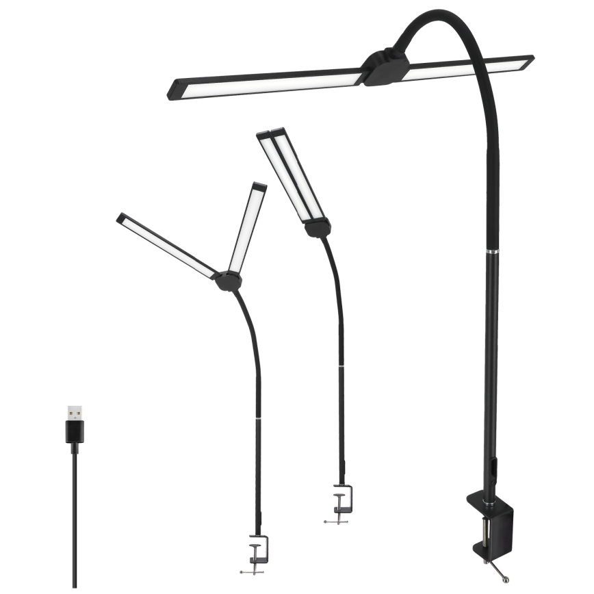 Brilagi - Candeeiro de mesa LED regulável USB VARIO LED/14W/5V 3000-6000K preto