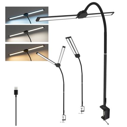 Brilagi - Candeeiro de mesa LED regulável USB VARIO LED/14W/5V 3000-6000K preto