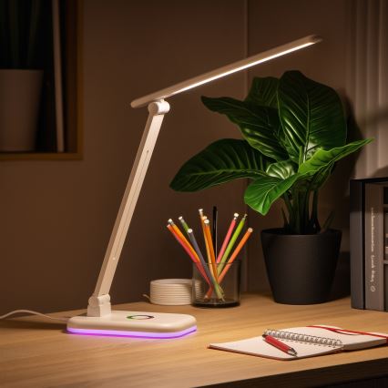 Brilagi - Candeeiro de mesa LED RGBW dimerizável MODO LED/7W/5V 3000/4000/6500K branco