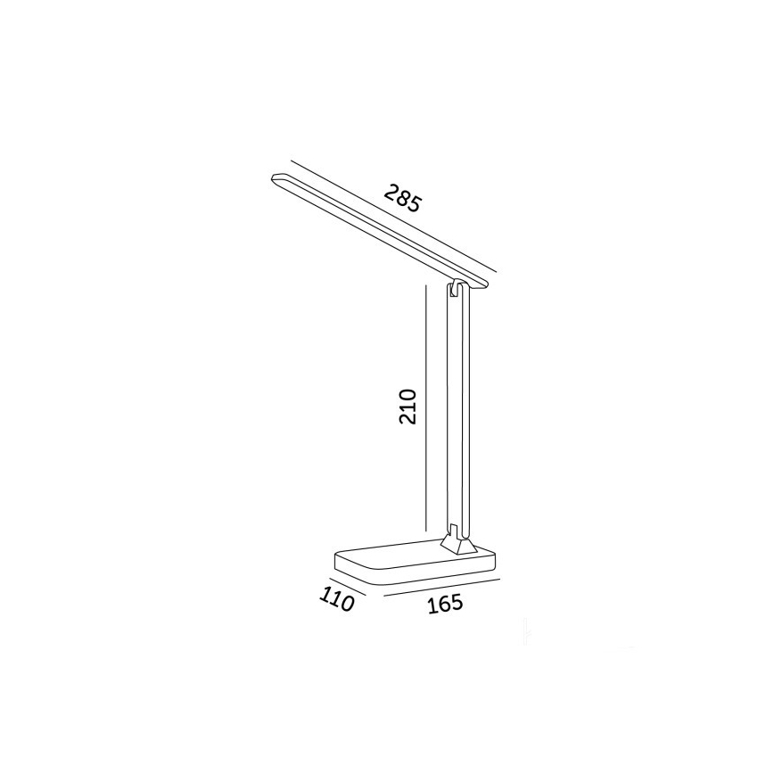 Brilagi - Candeeiro de mesa LED RGBW regulável MODO LED/7W/5V 3000/4000/6500K preto
