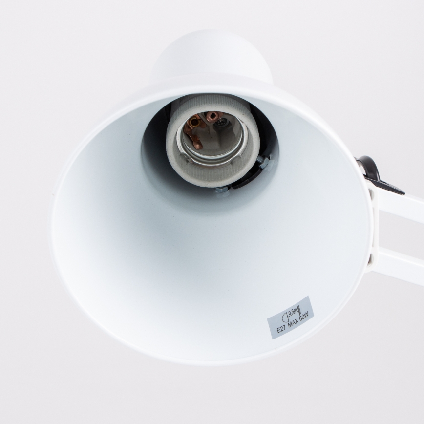 Brilagi - Candeeiro de mesa LED ROMERO 1xE27/10W/230V branco