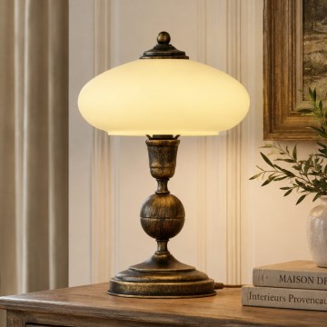 Brilagi - Candeeiro de mesa MOLLERO 1xE14/11W/230V bronze/pátina