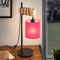 BRILAGI - Candeeiro de mesa NUBILA 1xE27/40W/230V castanho/preto/rosa