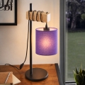 BRILAGI - Candeeiro de mesa NUBILA 1xE27/40W/230V castanho/preto/roxo