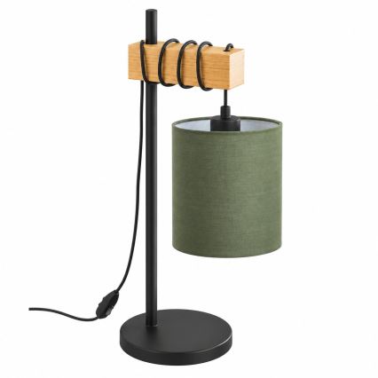 BRILAGI - Candeeiro de mesa NUBILA 1xE27/40W/230V castanho/preto/verde