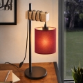 BRILAGI - Candeeiro de mesa NUBILA 1xE27/40W/230V castanho/preto/vermelho pompeiano