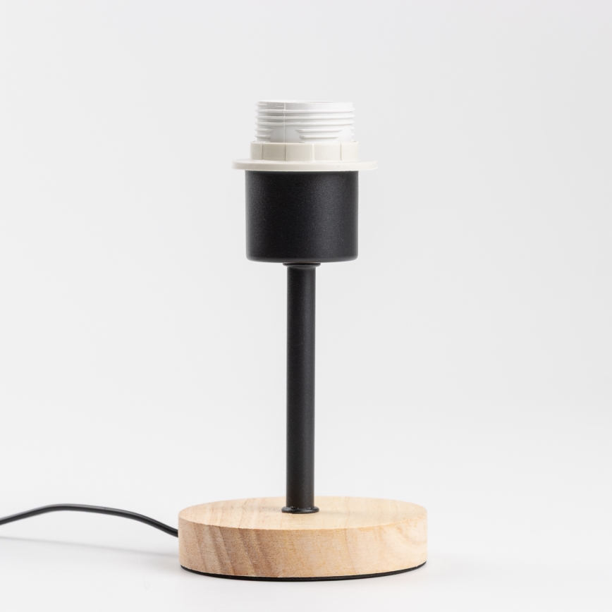 Brilagi - Candeeiro de mesa NUBILA WOOD 1xE27/25W/230V carvalho/azul escuro