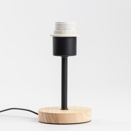 Brilagi - Candeeiro de mesa NUBILA WOOD 1xE27/25W/230V carvalho/cinzento