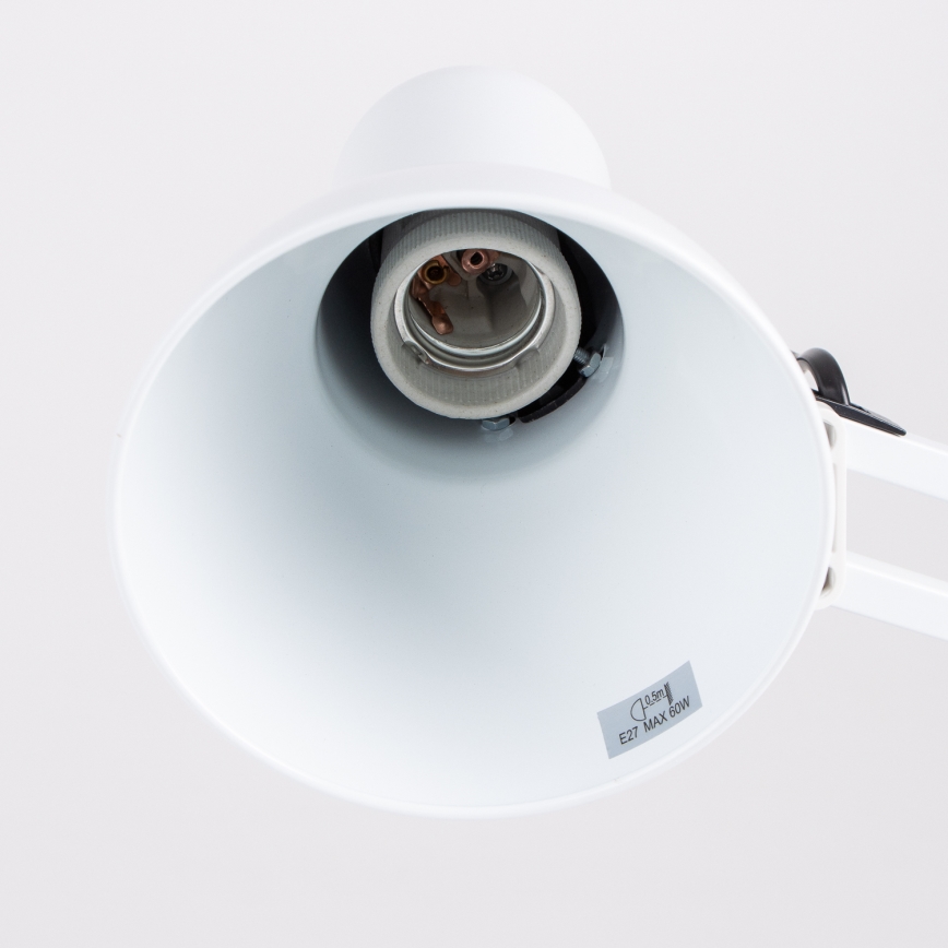 Brilagi - Candeeiro de mesa ROMERO 1xE27/60W/230V branco