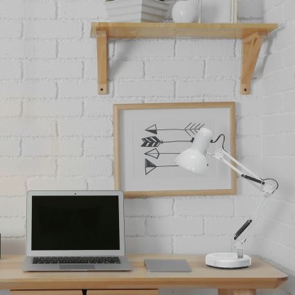 Brilagi - Candeeiro de mesa ROMERO 1xE27/60W/230V branco