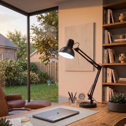 Brilagi - Candeeiro de mesa ROMERO 1xE27/60W/230V preto