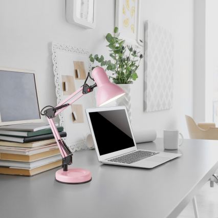 Brilagi - Candeeiro de mesa ROMERO 1xE27/60W/230V rosa