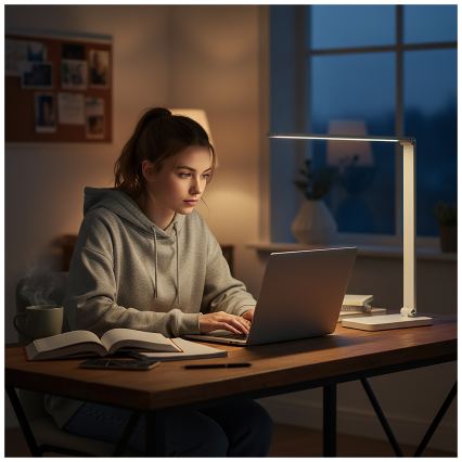 BRILAGI - Candeeiro de mesa LED tátil e dimerizável com carregamento sem fios QI MODO CHARGE LED/7W/5V 3000/4000/6000K branco