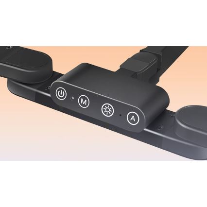 Brilagi - Candeeiro de mesa flexível tátil LED com regulação VARIO LED/24W/230V 3000-6500K CRI 92 preto