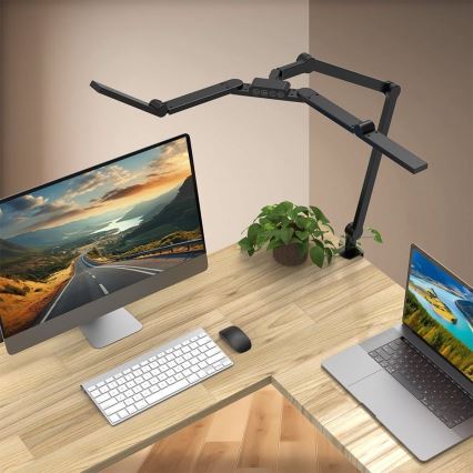 Brilagi - Candeeiro de mesa flexível tátil LED com regulação VARIO LED/24W/230V 3000-6500K CRI 92 preto