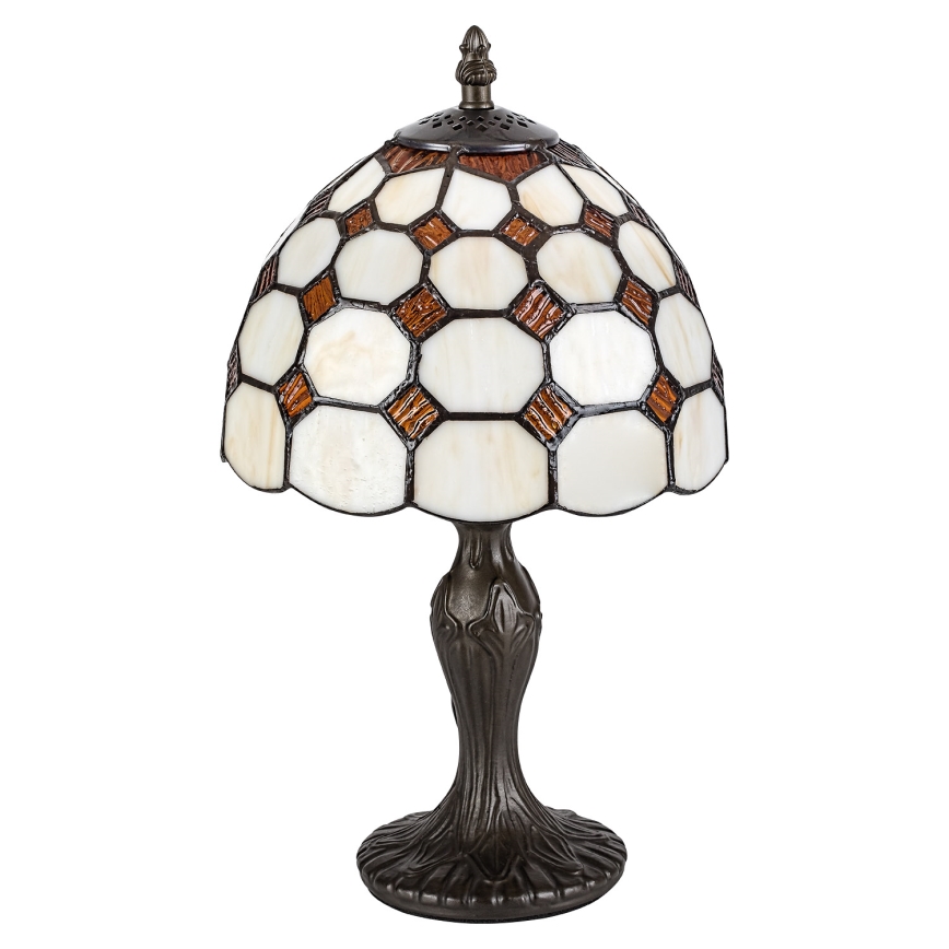 Brilagi - Candeeiro de Mesa Tiffany em Vitral DORAN 1xE14/40W/230V