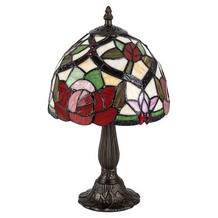 Brilagi - Candeeiro de mesa Tiffany em vitral GARLAN 1xE14/40W/230V