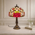 BRILAGI - Candeeiro de mesa Tiffany em vitral GARLAN 1xE27/40W/230V