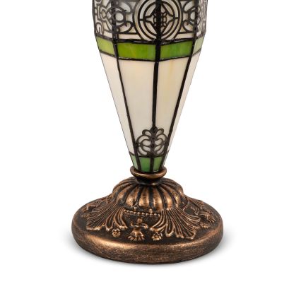 Brilagi - Candeeiro de mesa Tiffany em vitral JUNGLE 1xE27/60W/230V + 1xE14/40W