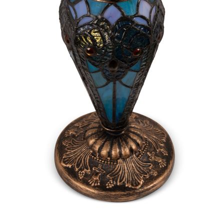 BRILAGI - Candeeiro de mesa Tiffany em vitral JUNGLE 1xE27/60W/230V + 1xE14/40W