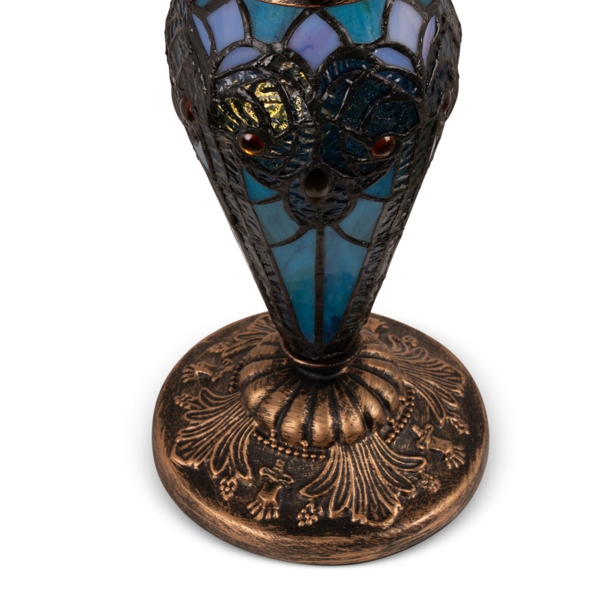 BRILAGI - Candeeiro de mesa Tiffany em vitral JUNGLE 1xE27/60W/230V + 1xE14/40W
