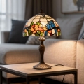 Brilagi - Candeeiro de Mesa Tiffany em Vitral JUNGLE 1xE27/60W/230V