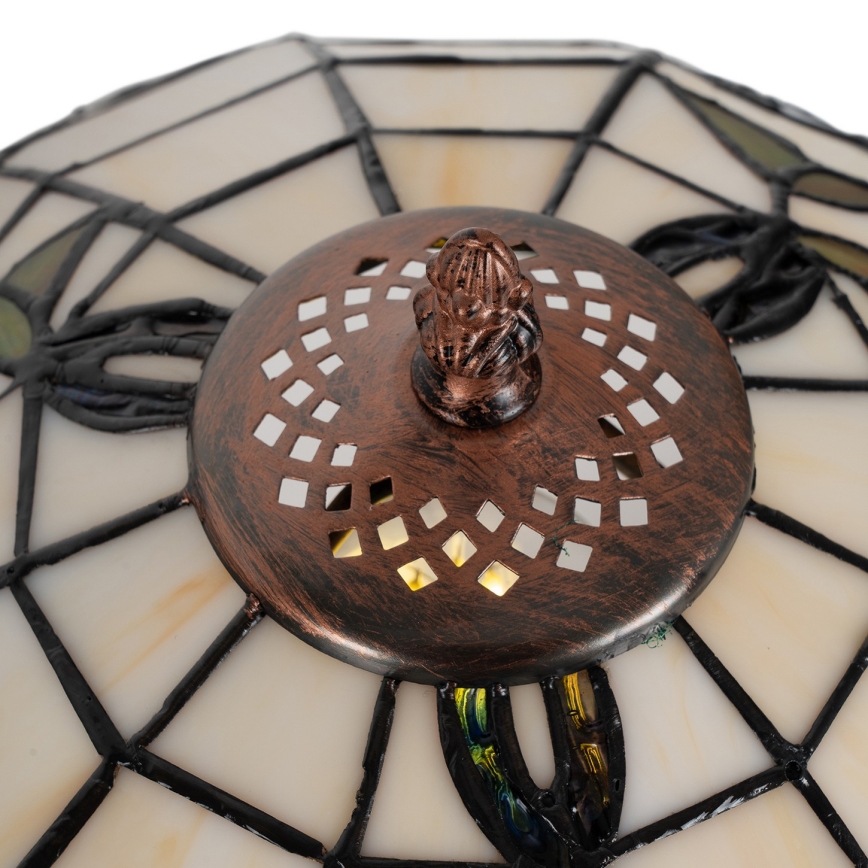 Brilagi - Candeeiro de Mesa Tiffany em Vitral JUNGLE 1xE27/60W/230V
