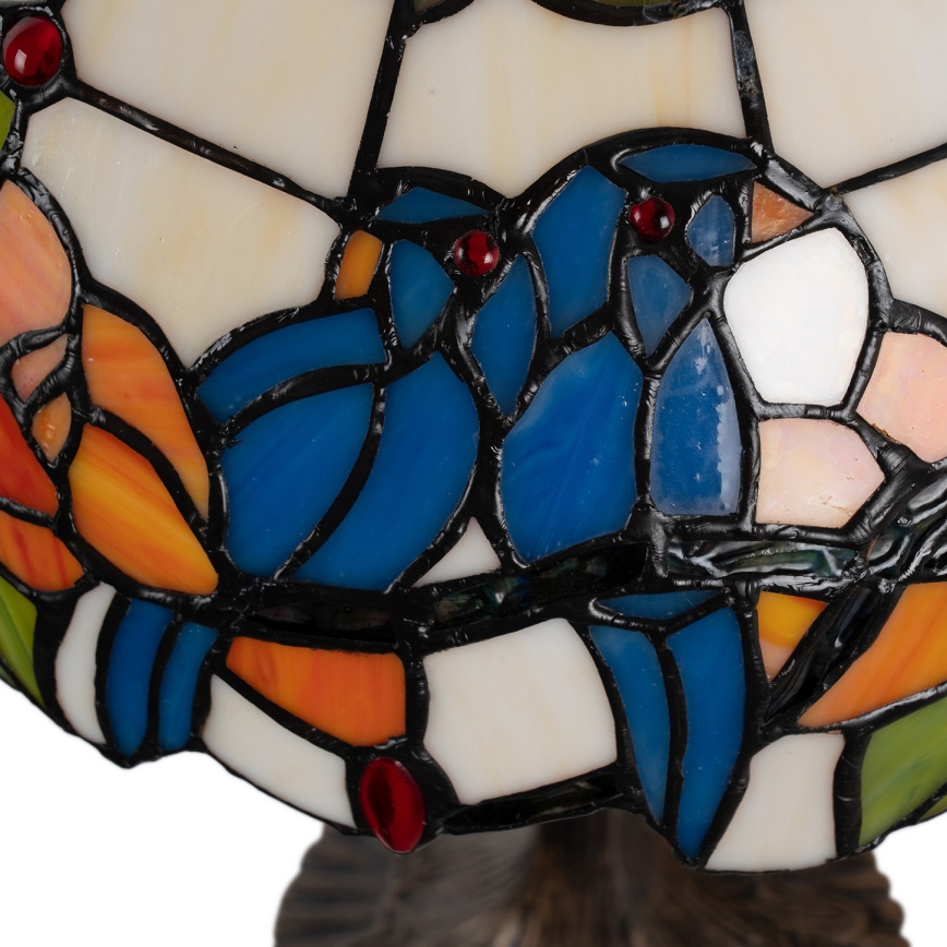 Brilagi - Candeeiro de Mesa Tiffany em Vitral JUNGLE 1xE27/60W/230V