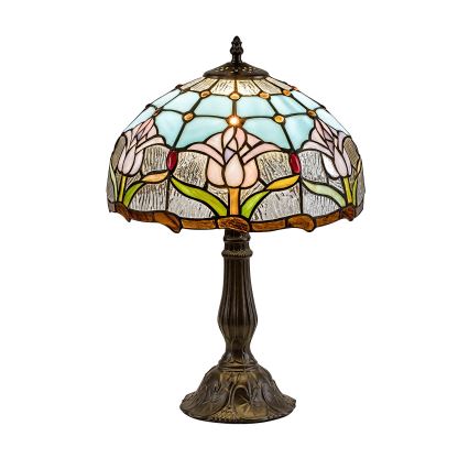 Brilagi - Candeeiro de mesa Tiffany em vitral LORAS 1xE27/40W/230V