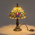 BRILAGI - Candeeiro de mesa Tiffany em vitral LUISA 1xE14/40W/230V