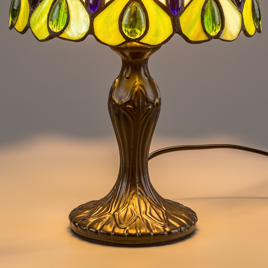 Brilagi - Candeeiro de mesa Tiffany em vitral MARGARET 1xE14/40W/230V