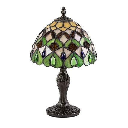 Brilagi - Candeeiro de mesa Tiffany em vitral MARGARET 1xE14/40W/230V