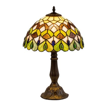 Brilagi - candeeiro de mesa Tiffany em vitral MARGARET 1xE27/40W/230V