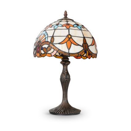 Brilagi - Candeeiro de mesa Tiffany em vitral MIRABELLA 1xE27/60W/230V