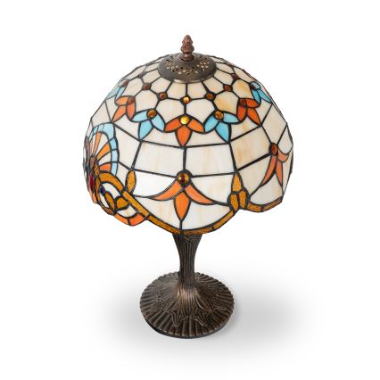 Brilagi - Candeeiro de mesa Tiffany em vitral MIRABELLA 1xE27/60W/230V