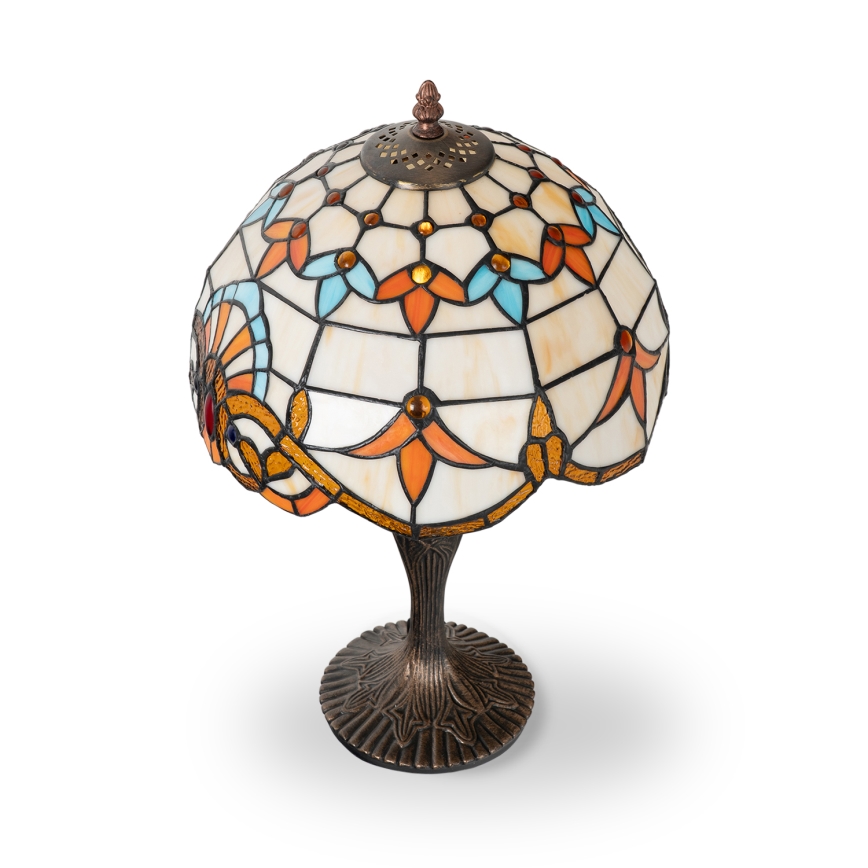 Brilagi - Candeeiro de mesa Tiffany em vitral MIRABELLA 1xE27/60W/230V