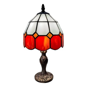 Brilagi - Candeeiro de mesa Tiffany em vitral SIENNA 1xE27/60W/230V