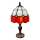 Brilagi - Candeeiro de mesa Tiffany em vitral SIENNA 1xE27/60W/230V