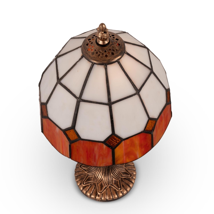 Brilagi - Candeeiro de mesa Tiffany em vitral SIENNA 1xE27/60W/230V