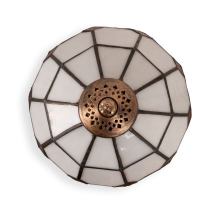 Brilagi - Candeeiro de mesa Tiffany em vitral SIENNA 1xE27/60W/230V
