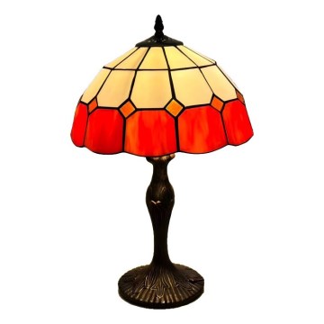 Brilagi - Candeeiro de mesa Tiffany em vitral SIENNA 1xE27/60W/230V